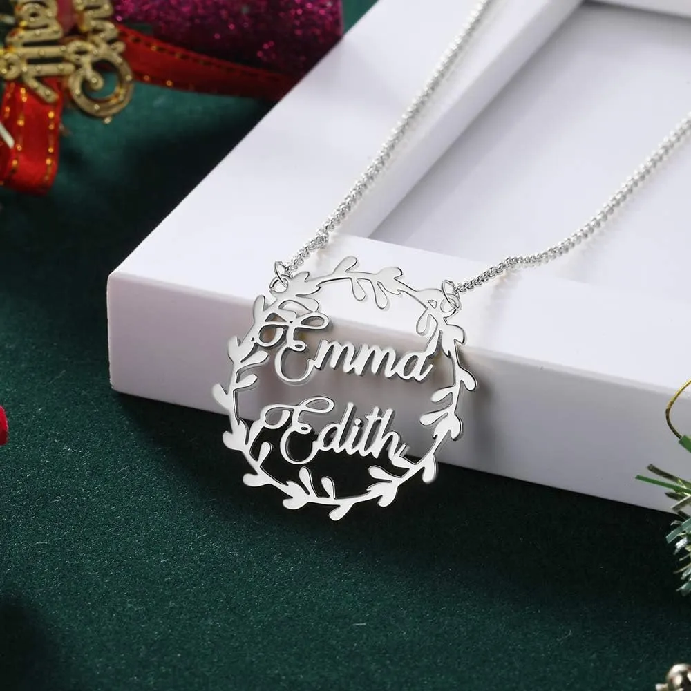 Personalized Name Necklace for Women, Personalized 1-4 Name Necklace Jewelry Gift for Couples Mother Customized for Women