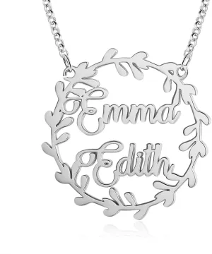 Personalized Name Necklace for Women, Personalized 1-4 Name Necklace Jewelry Gift for Couples Mother Customized for Women