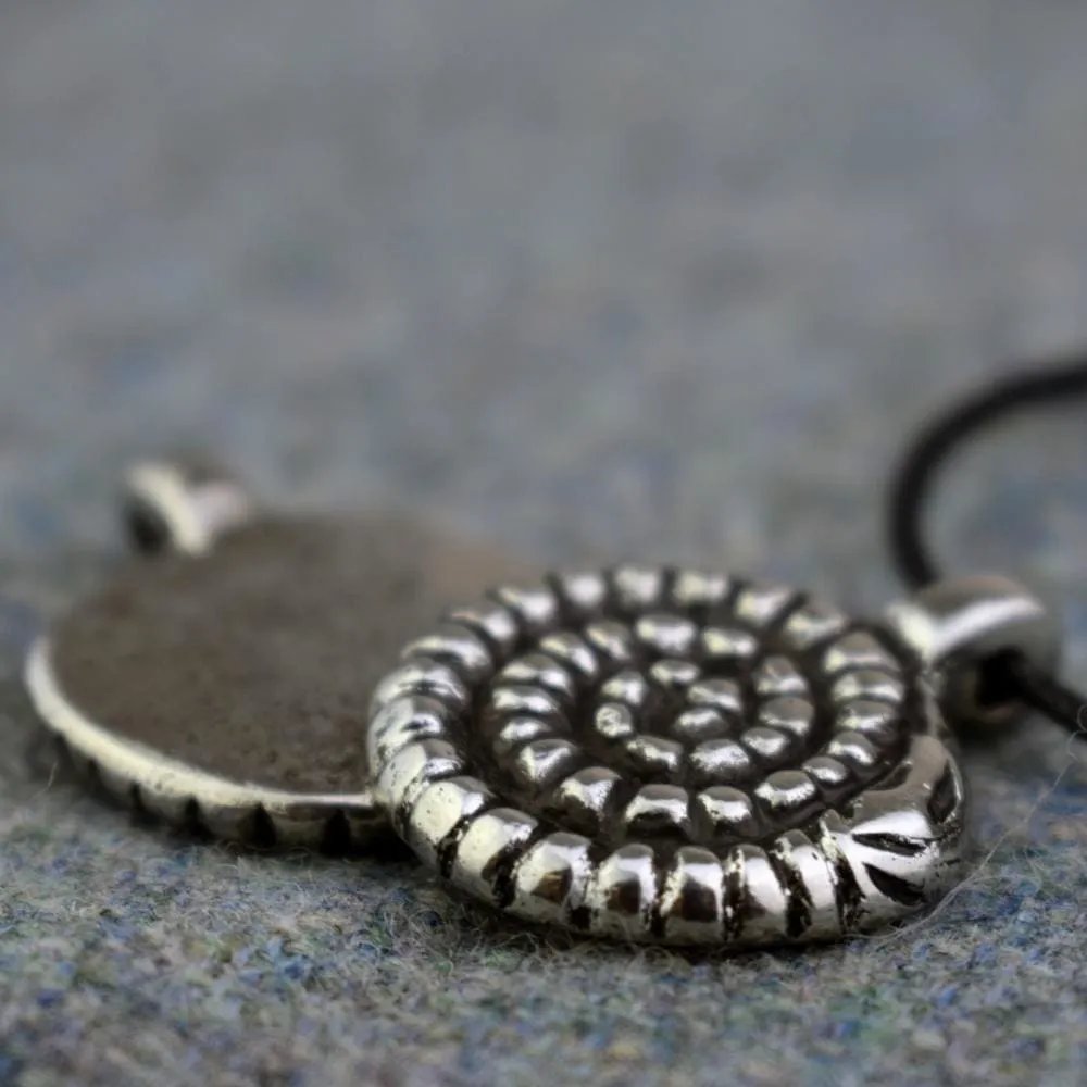 Pewter Jormungand Necklace - Handcrafted in the UK