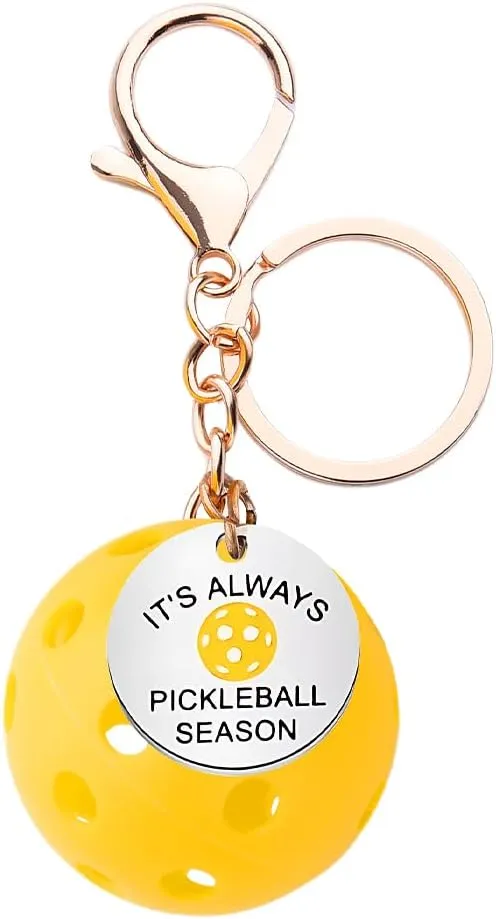 Pickleball Keychain Accessories Gifts for Women Birthday Gifts for Boys Girls Friends Pickleball Gifts Key Chain