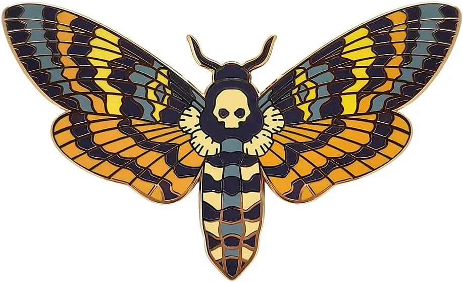 Pinsanity Death's Head Hawkmoth Enamel Lapel Pin