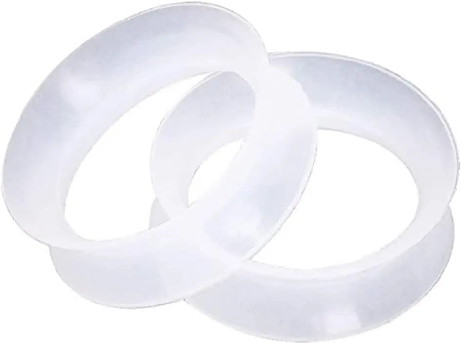 Plugs Gauges Elegant, Gauges for Ears Silicone Body Piercing Jewelry Tunnels Hoop Gift for Mens Womens