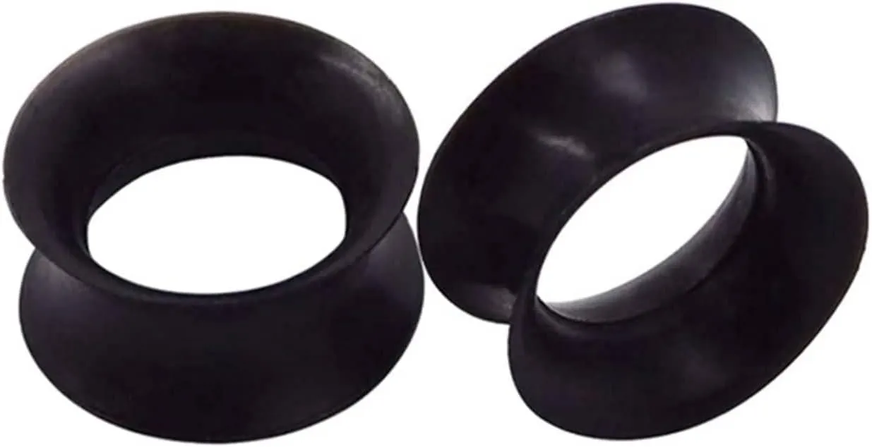 Plugs Gauges Elegant, Gauges for Ears Silicone Body Piercing Jewelry Tunnels Hoop Gift for Mens Womens