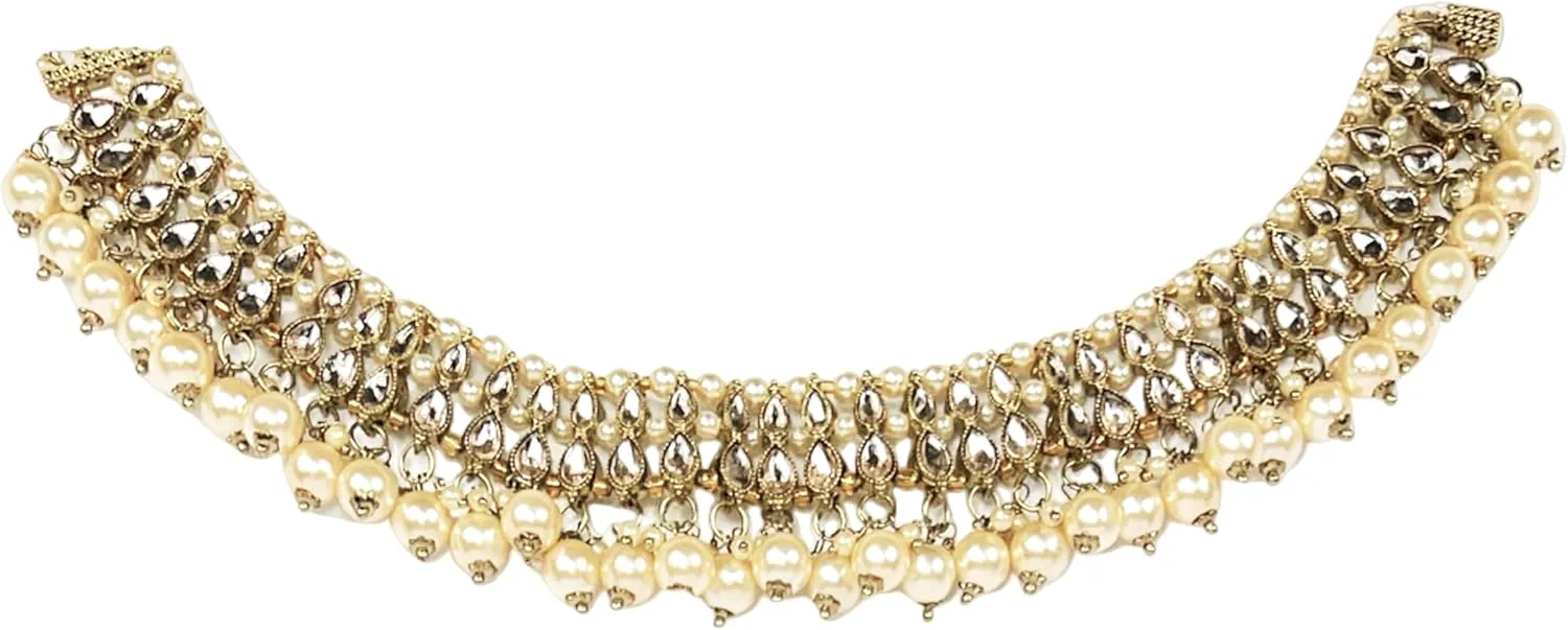 Premium Polki Kundan Necklace Set Pearl Earrings Maang Tikka Designer Pakistani Indian Jewelry Sets for Women, Elegant Traditional Bollywood Bridal Jewelry Sets, Festival and Wedding Jewelry Gifts for Her
