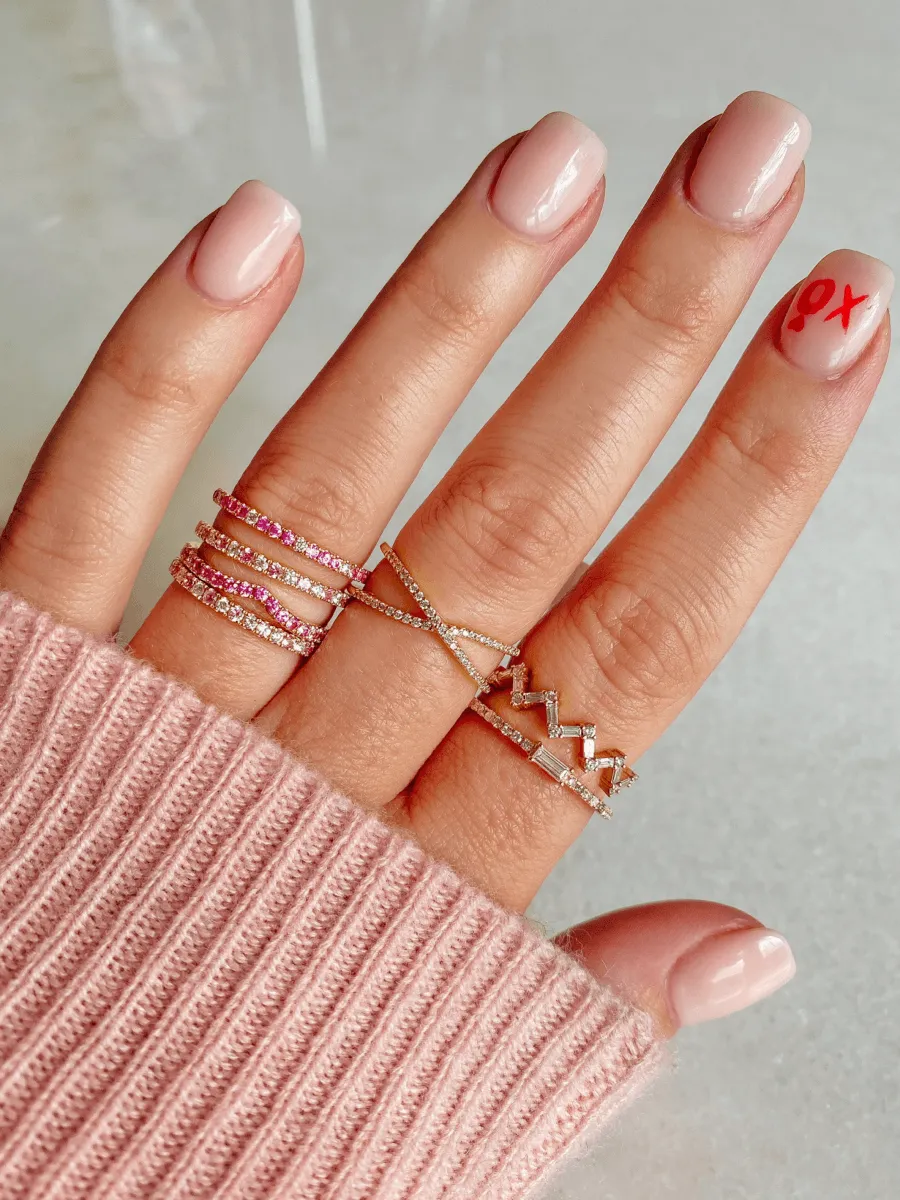 Prism Ring Pink Sapphire 14K