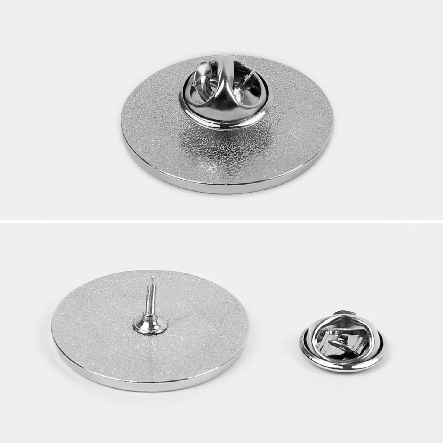Round Badge Lapel Tie Pin, Lightweight Badge for Women Men Office Worker Nurse Teacher Student Shirts Decorative