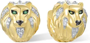 Santuzza 925 Sterling Silver Animal Dangle Earrings White Cubic Zirconia Drop Earring