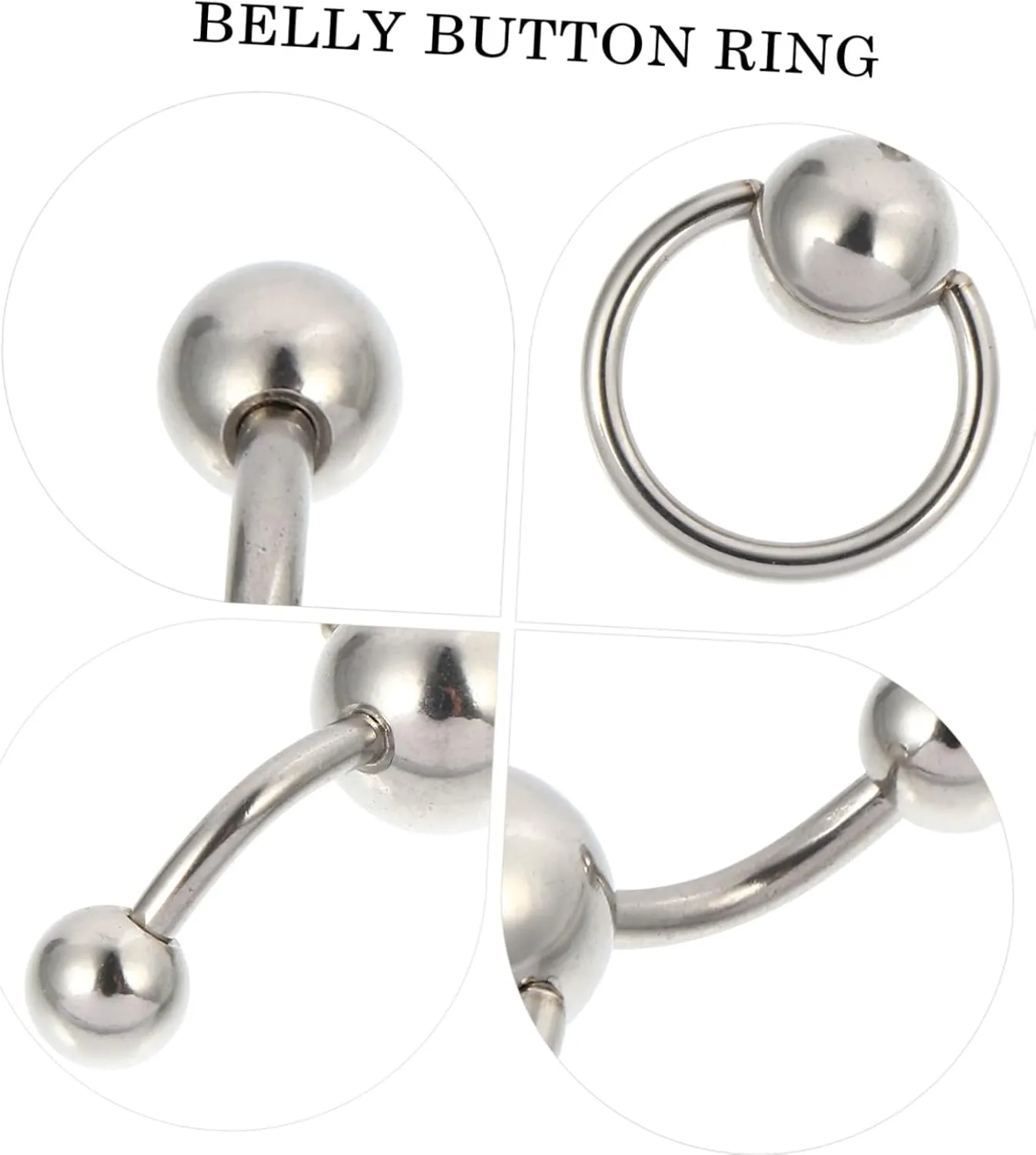 Set Ring Navel Navel Titanium Steel Belly Ring pregnancy belly ring navel ring belly stud earrings belly