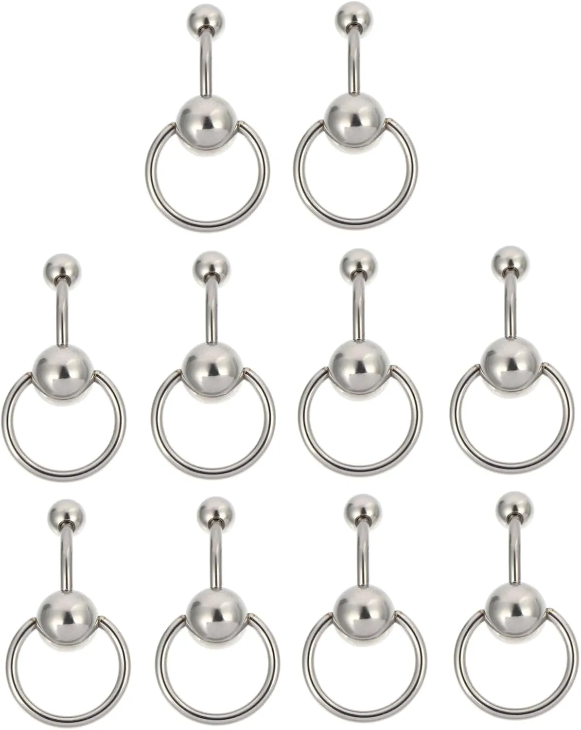 Set Ring Navel Navel Titanium Steel Belly Ring pregnancy belly ring navel ring belly stud earrings belly