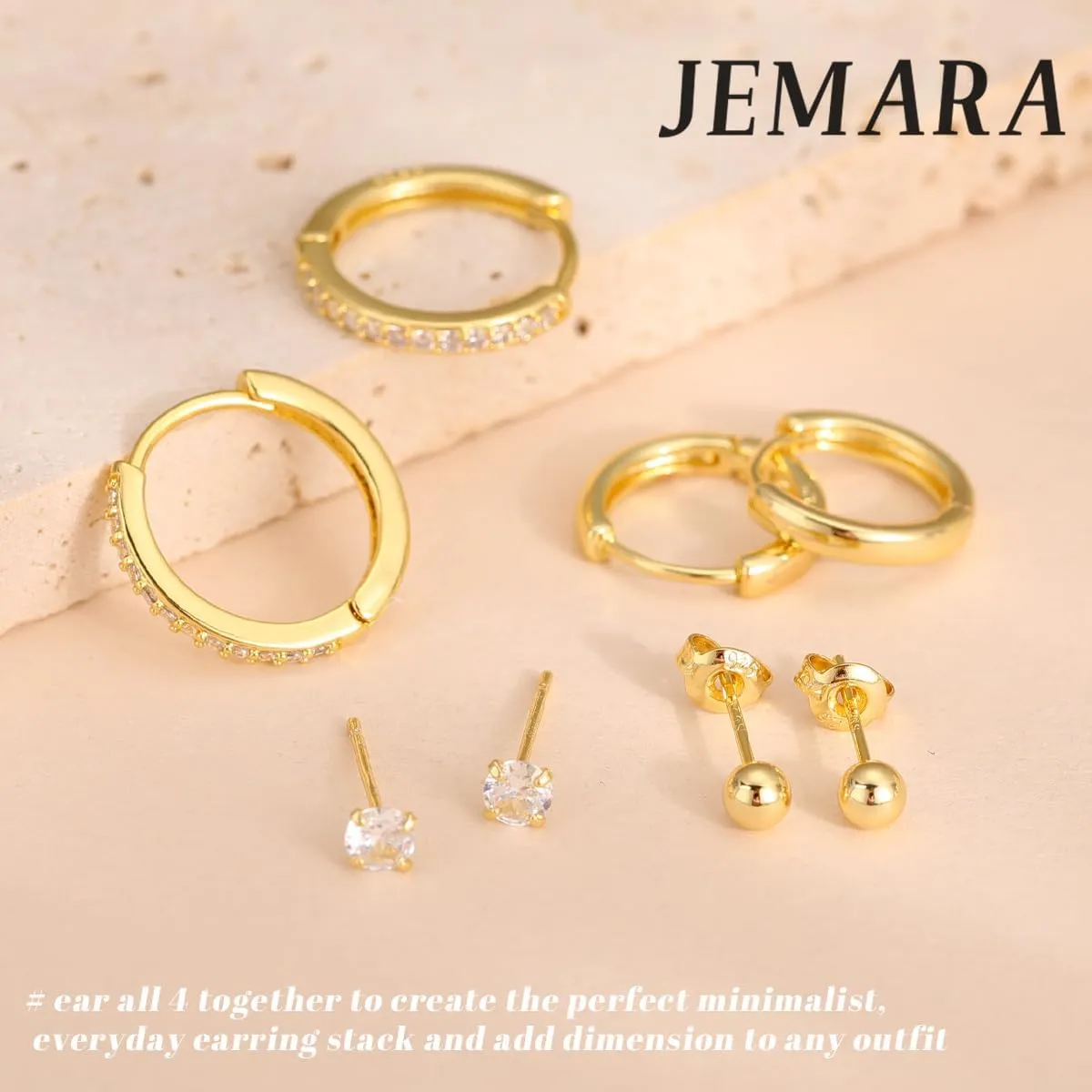 Silver Stud Earrings for Women Hypoallergenic 925 Sterling Silver Pearl Earrings Cubic Zirconia Ball Stud Earrings Set Dainty Earring Sets for Multiple Piercing