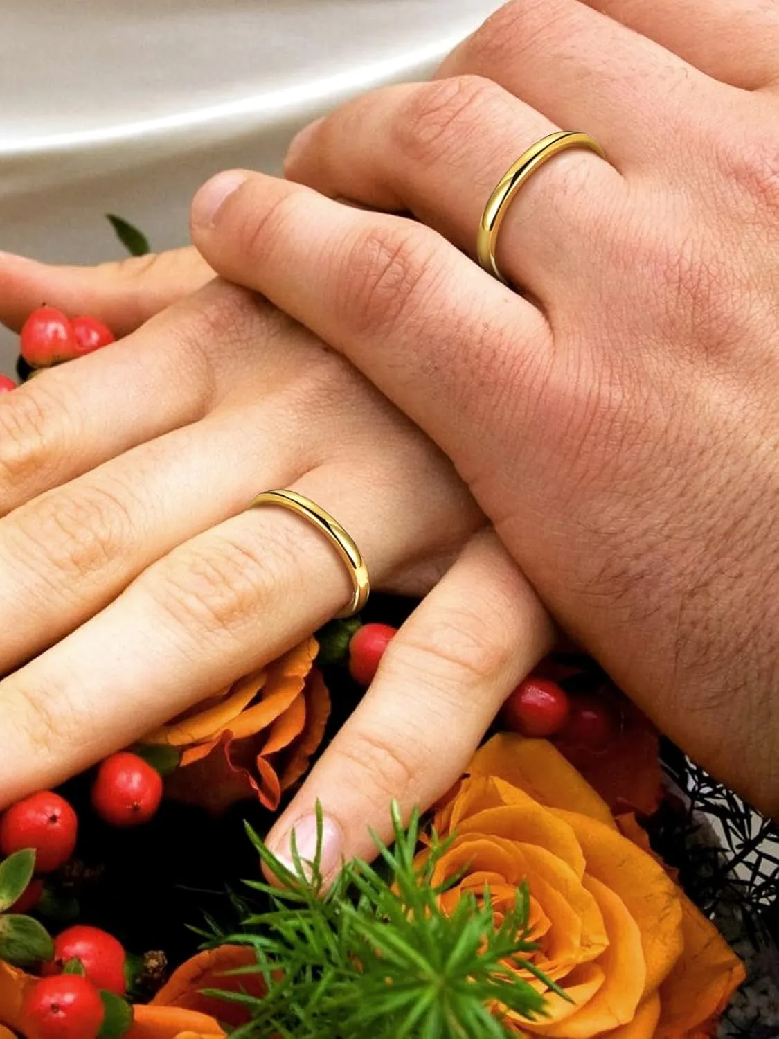 SILVERCUTE Wedding Band Rings S925 Sterling Silver Platinum Plated/18K Gold Plated Tarnish Resistant Open Ring,Birthstone Cubic Zirconia Fine Rings