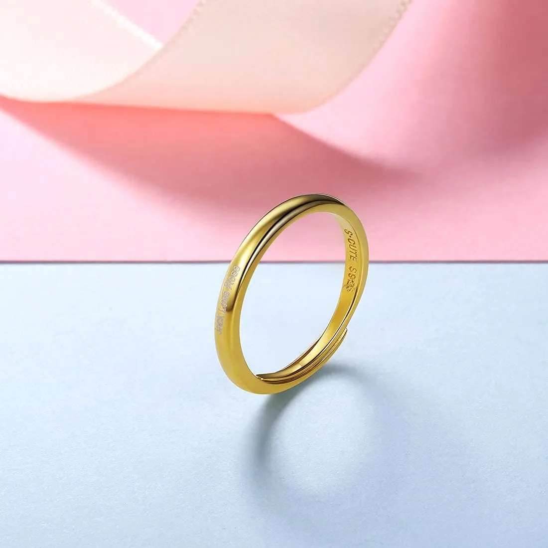 SILVERCUTE Wedding Band Rings S925 Sterling Silver Platinum Plated/18K Gold Plated Tarnish Resistant Open Ring,Birthstone Cubic Zirconia Fine Rings