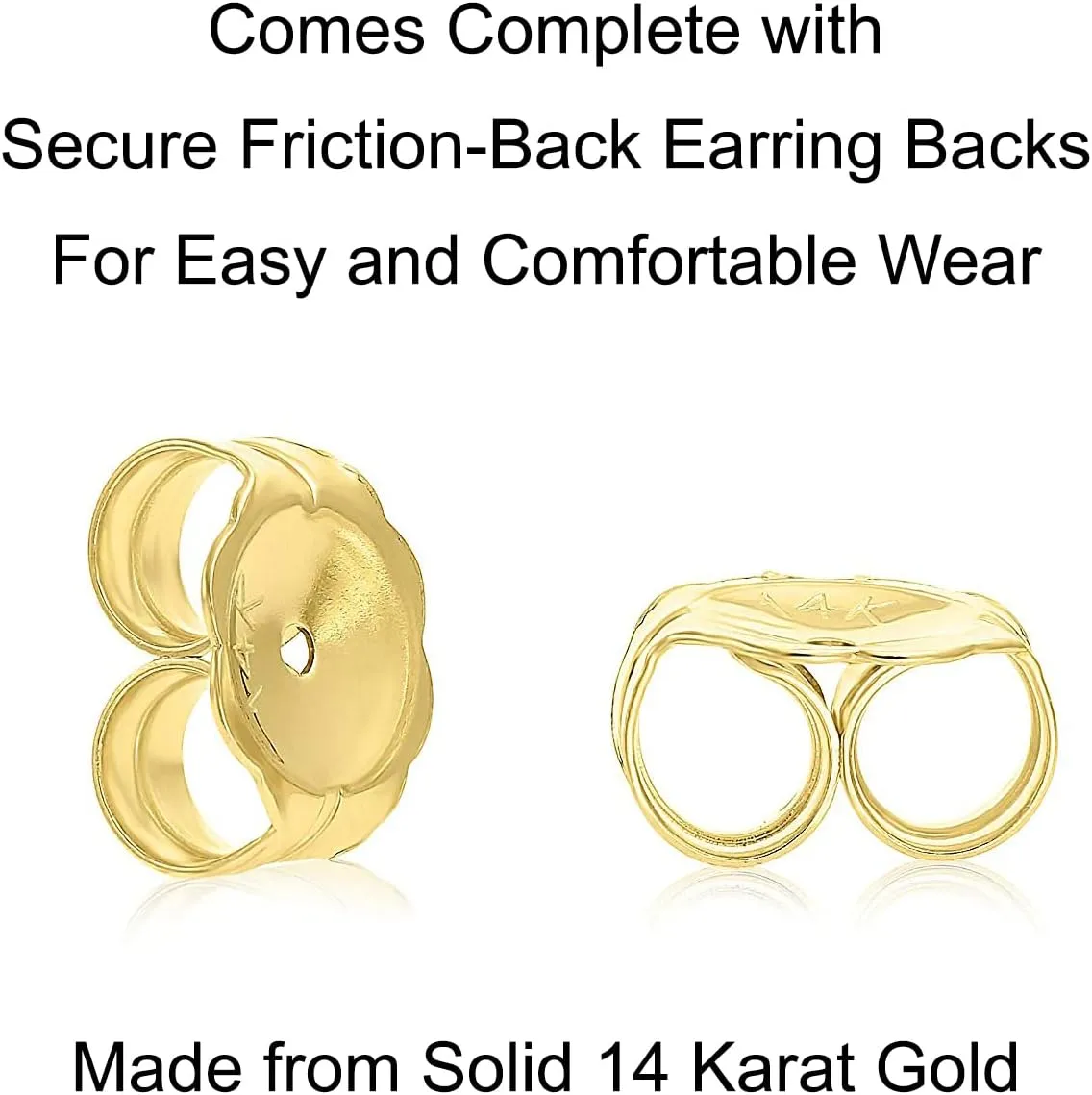 Solid 14k Gold Mini Lotus Cubic Zirconia Studs, Trefoil Trinity Triple Cluster Minimalist Earrings