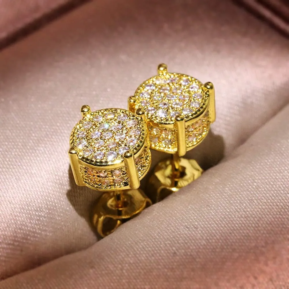 spring sale 2025, big spring sale Women Synthetic Diamond Earrings, 18K White Gold Plated Round Square Cubic Zirconia Hypoallergenic Studs Earrings amazon haul sale clearance