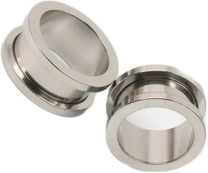 Stainless Steel Piercing Jewelry 14G Silver Silver Hoop Ear Gauges Unique