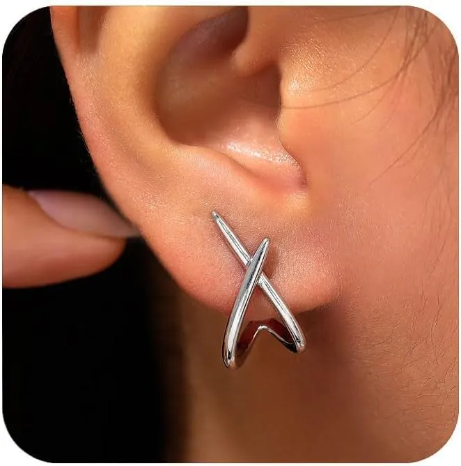 Starfish Shell Stud Earrings for Women Gold Silver Chunky Seashell Drop Dangle Earring Dainty Beach Summer Themed Jewelry