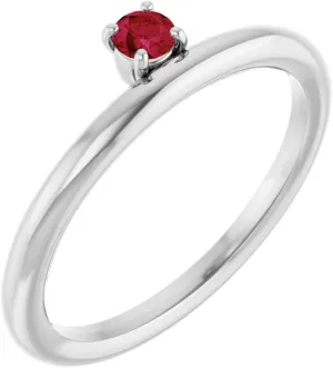 Sterling Silver Cubic Zirconia Stackable Fashion Ring Fine Jewelry For Women Gifts For Her, Size 7
