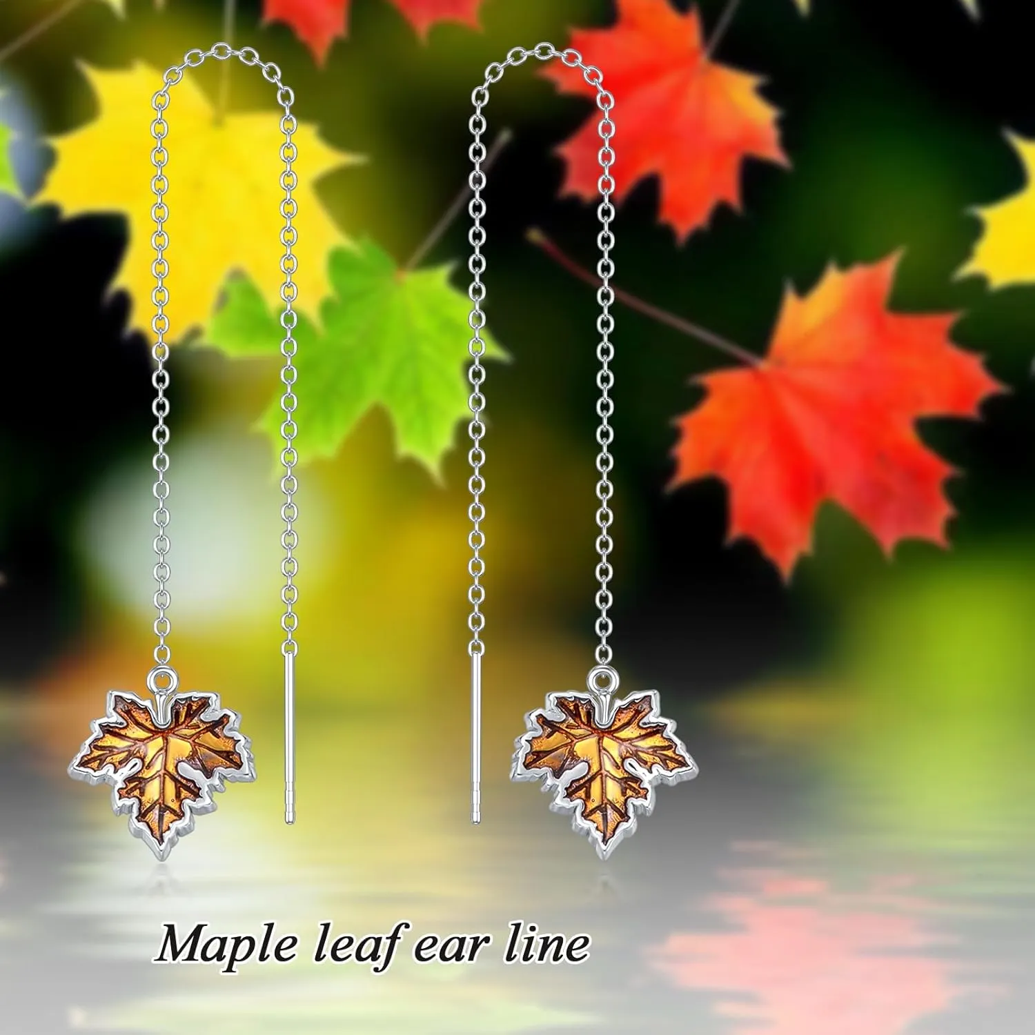 Sterling Silver Hypoallergenic Earrings Celtic Knot/Feather/DNA/Mountain/Butterfly Dangle Earrings Nature/Biology Science Dangling Jewelry Christmas Gifts for Women Girls