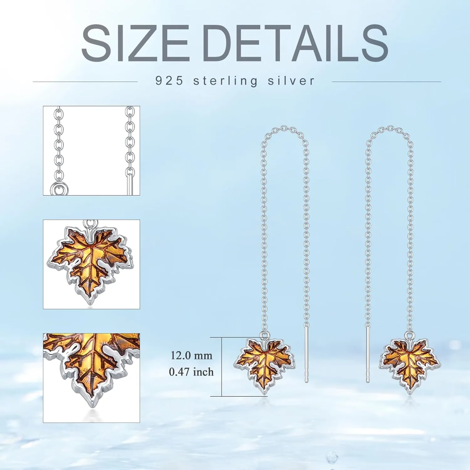 Sterling Silver Hypoallergenic Earrings Celtic Knot/Feather/DNA/Mountain/Butterfly Dangle Earrings Nature/Biology Science Dangling Jewelry Christmas Gifts for Women Girls