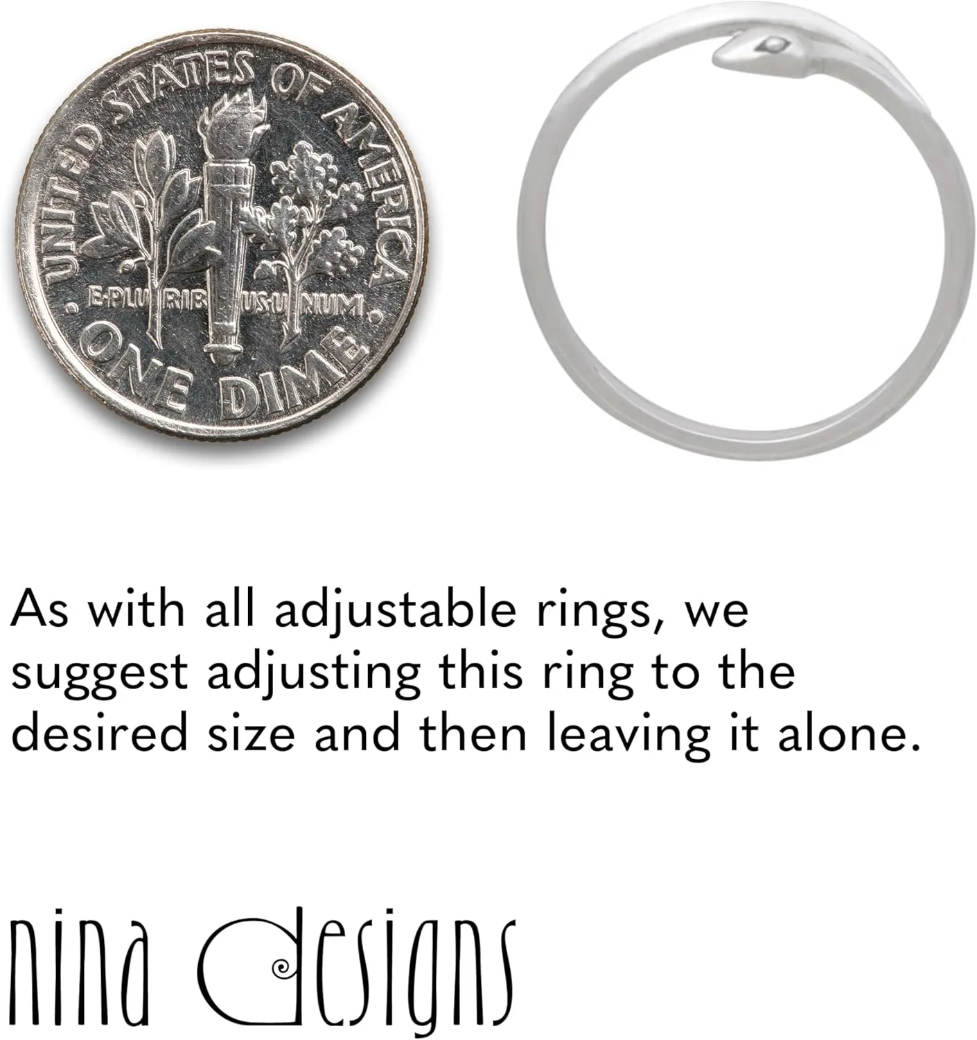 Sterling Silver Rings - Sterling Silver Adjustable Ring, Jewelry for Women, Recycled Silver, Gift for Women Womens Rings