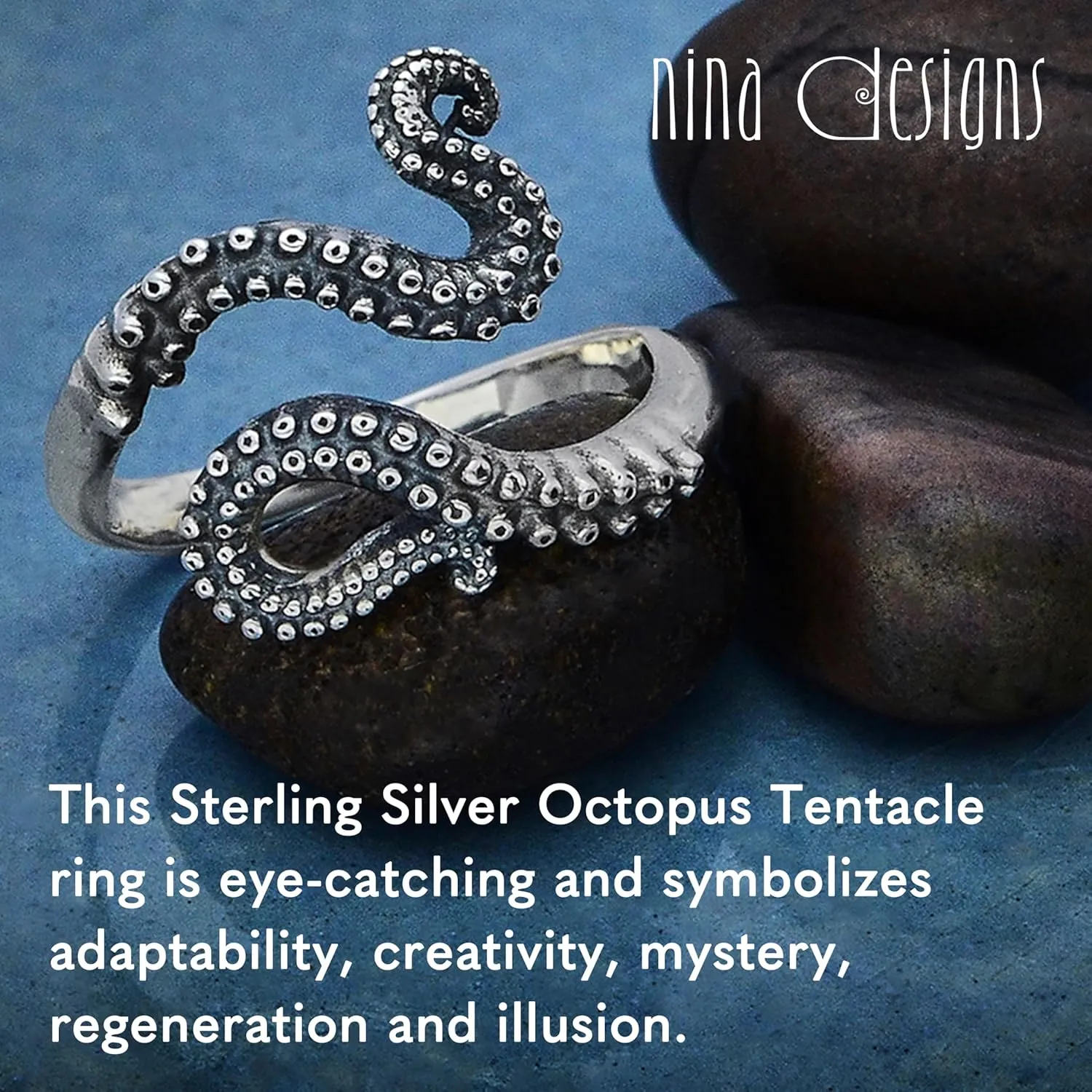 Sterling Silver Rings - Sterling Silver Adjustable Ring, Silver Jewelry for Women, 925 Sterling Silver, Gift for Women Womens Rings