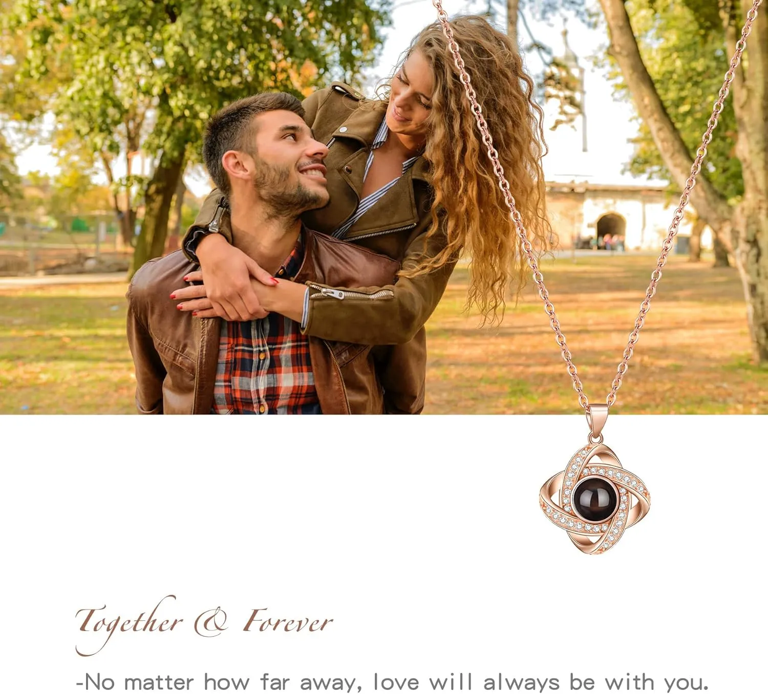 SUPHELPU Custom Necklaces with Picture inside, Picture Necklace Personalized Photo, Personalized Projection Pendant Necklace, Mothers Day Photo Gifts for mom wife Birthday Anniversary Memorial Gifts