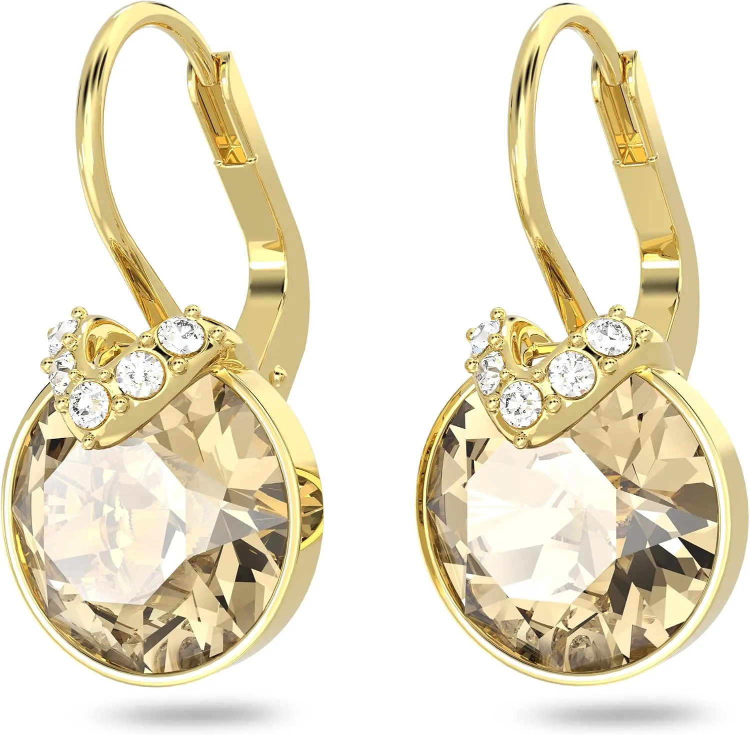 Swarovski Bella V Crystal Earrings, Grey, Yellow, Clear, Rose Color Crystals, Part of the Swarovski Bella V Collection