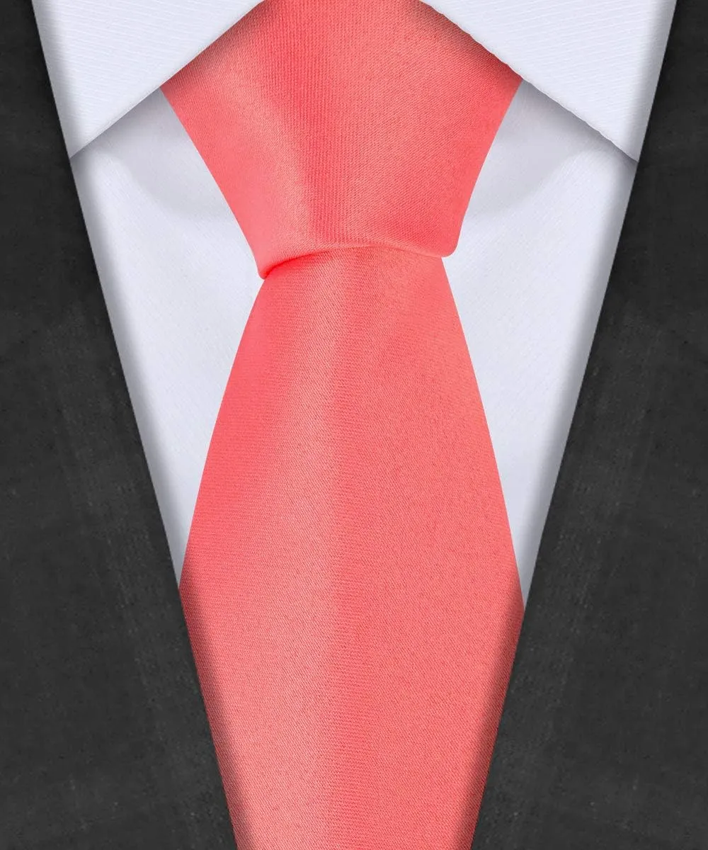 TIE G 5pcs Tie Set in Gift BOX WHITE OR BLACK: Solid Color Necktie, Satin Bow Tie, Pocket Square, Lapel, Cuff Links