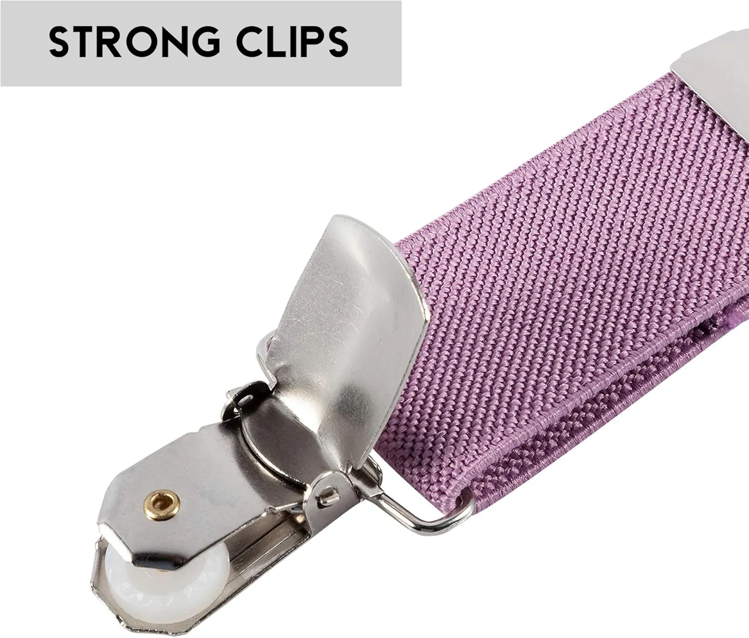 TIE G Solid Color Men's Suspender   Woven Bow Tie Set for Wedding : Vivid Color, Adjustable Brace, Strong Clip, Elastic Band