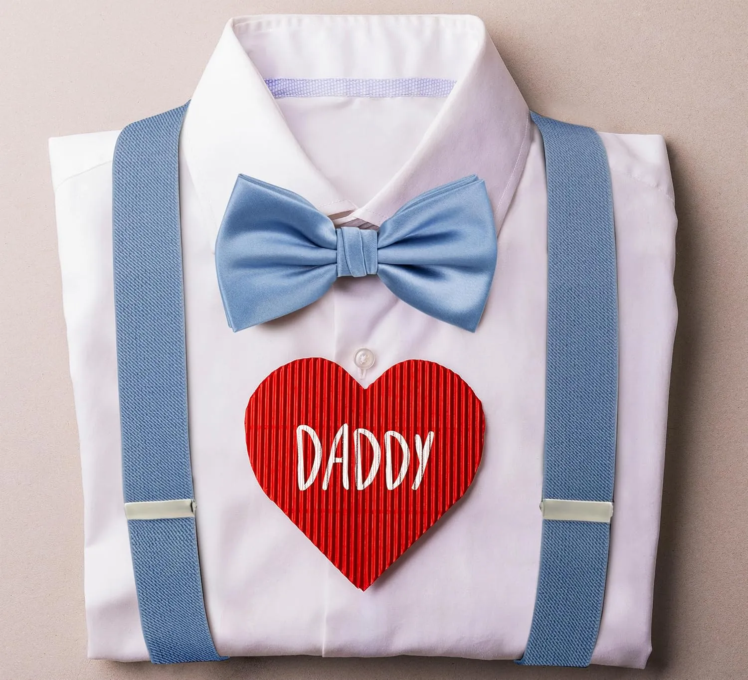 TIE G Solid Color Men's Suspender   Woven Bow Tie Set for Wedding : Vivid Color, Adjustable Brace, Strong Clip, Elastic Band