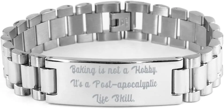 Unique Baking Gifts, Baking is not a Hobby. It's a Post, Unique Idea Birthday Ladder Bracelet Gifts For Friends From Friends, Friendship ladder bracelet, Ladder friendship bracelet, Best friend ladder