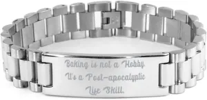 Unique Baking Gifts, Baking is not a Hobby. It's a Post, Unique Idea Birthday Ladder Bracelet Gifts For Friends From Friends, Friendship ladder bracelet, Ladder friendship bracelet, Best friend ladder