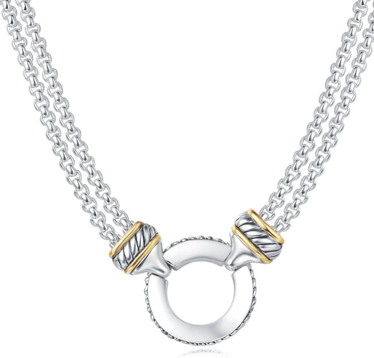 UNY designer Inspired Short Necklace 45cm   5 cm 3mm Box chain Classic Elegant Vintage Antique Jewelry