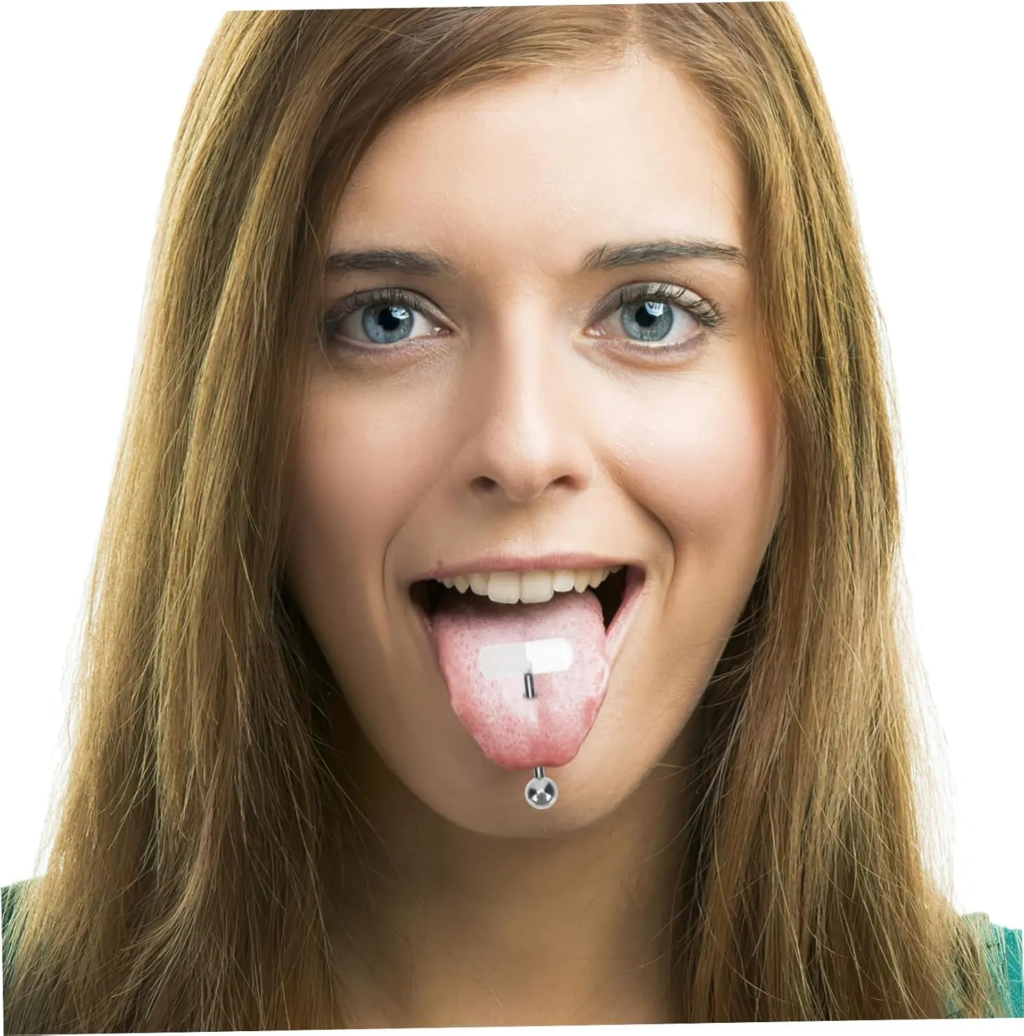 VALICLUD 20 Pcs Pill Tongue Ring Tongue Piercing Pill Shaped Tongue Rings Barbell Tongue Ring Trinket Tongue
