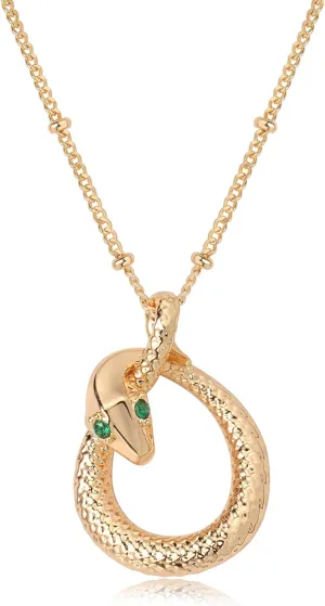 Valloey Rover Dainty Gold necklace for WomenDiamond Gold Snake Necklace for Women Trendy Waterproof Jewelry Gold Pendant Chain Necklace Jewelry Gifts for Her