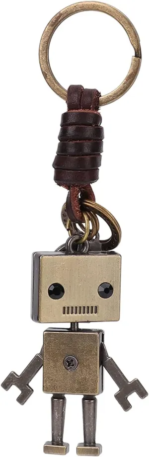 Vintage Keychain, 5.1in Unique Keychains, Robot Keychain for Birthdays Anniversaries Parties Graduations Christmas Gifts