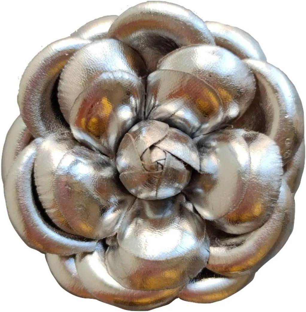 Vintage Style Elegant Camellia Fabric Flower Brooch Pin Scarf Bridal Dress Wedding Accessories Jewelry Gift