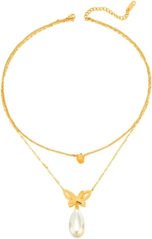 Vivid Echo 18k Gold Plated Heart Pendant Necklace for Women, Elegant Dainty Jewelry with Gift Box, Gift for Parties and Special Occasions