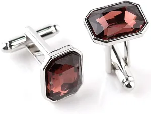 Wedding Business Classic Cufflinks for Men Unique Cufflink Set Mens - Rhinestone Shape PXH31