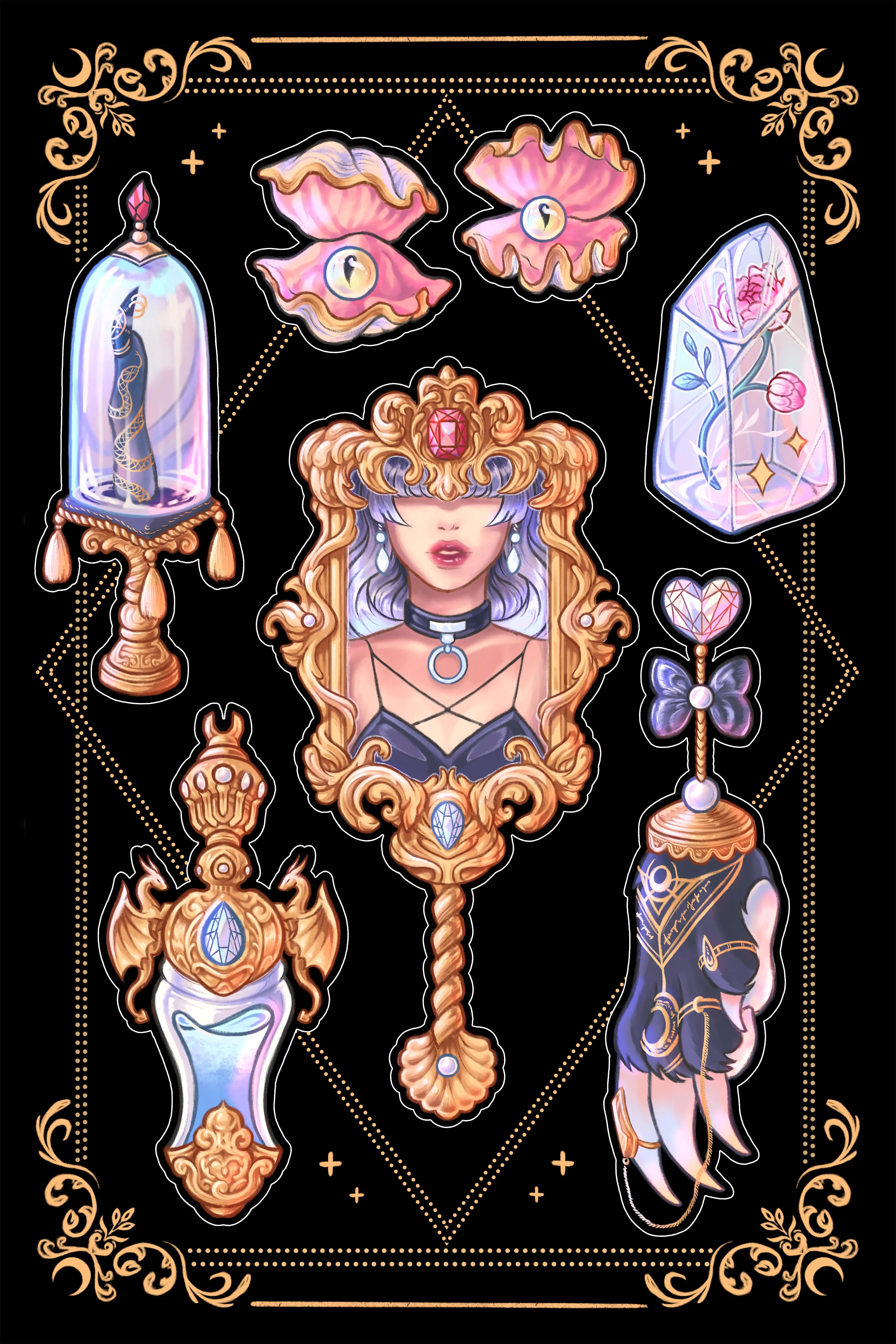 Witch Essential Accessories Vinyl Sticker Sheet
