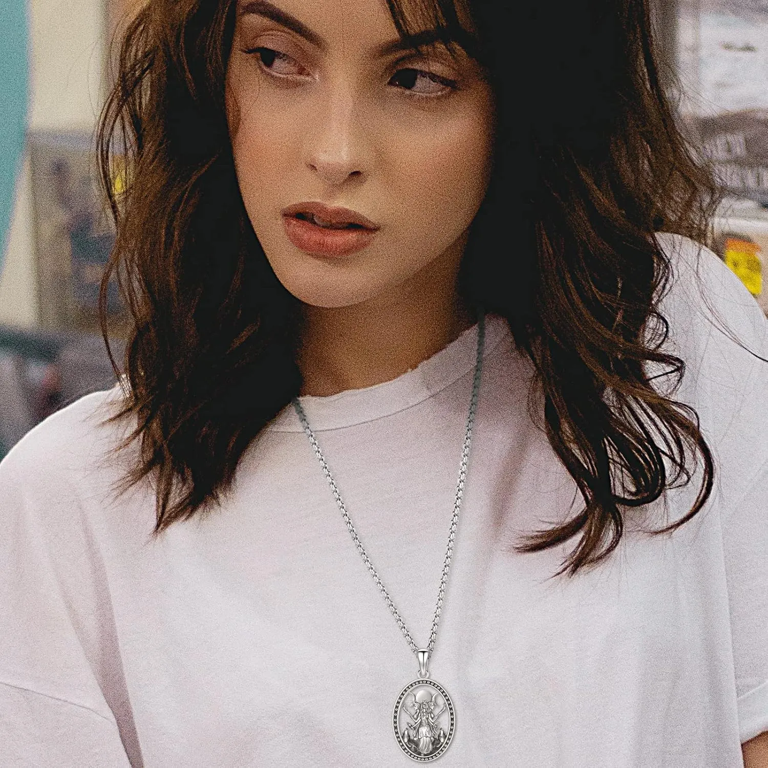 Witchy Jewelry for Women Men Nudo De Bruja Plata 925 Original Witches Knot Necklace Tetragrammaton Hecate Necklace Lilith Necklace Pentagram Necklace Cat Necklace Triple Moon Goddess Pendant Necklace