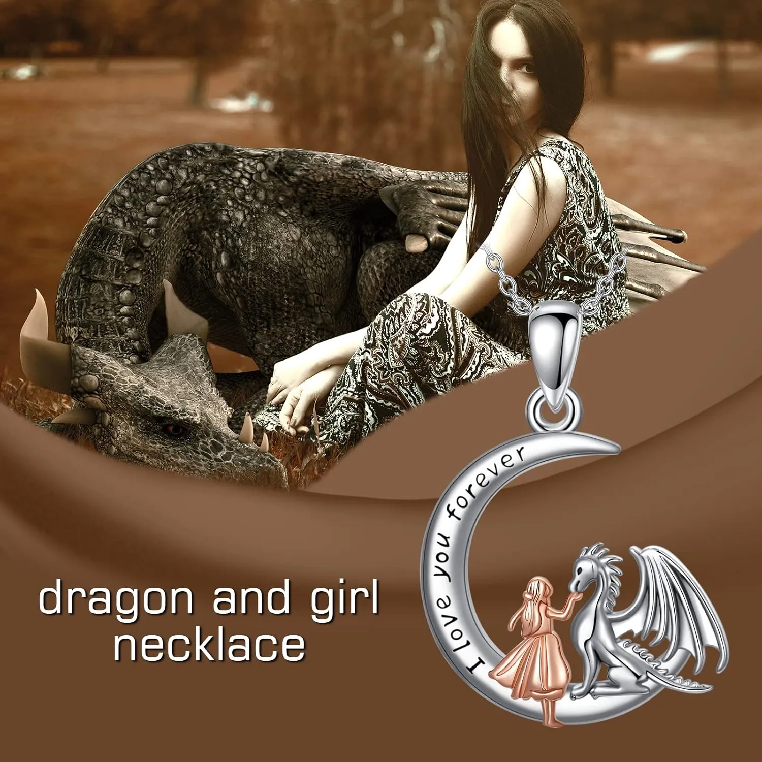 Wolf/Tiger/Lion/Bunny/Dragon/Fox/Dinosaur/Horse/Cat and Girl Necklace 925 Sterling Silver Moonstone/Abalone Shell Pendant Animal Jewelry for Women Girls Daughter Mom Birthday Gifts