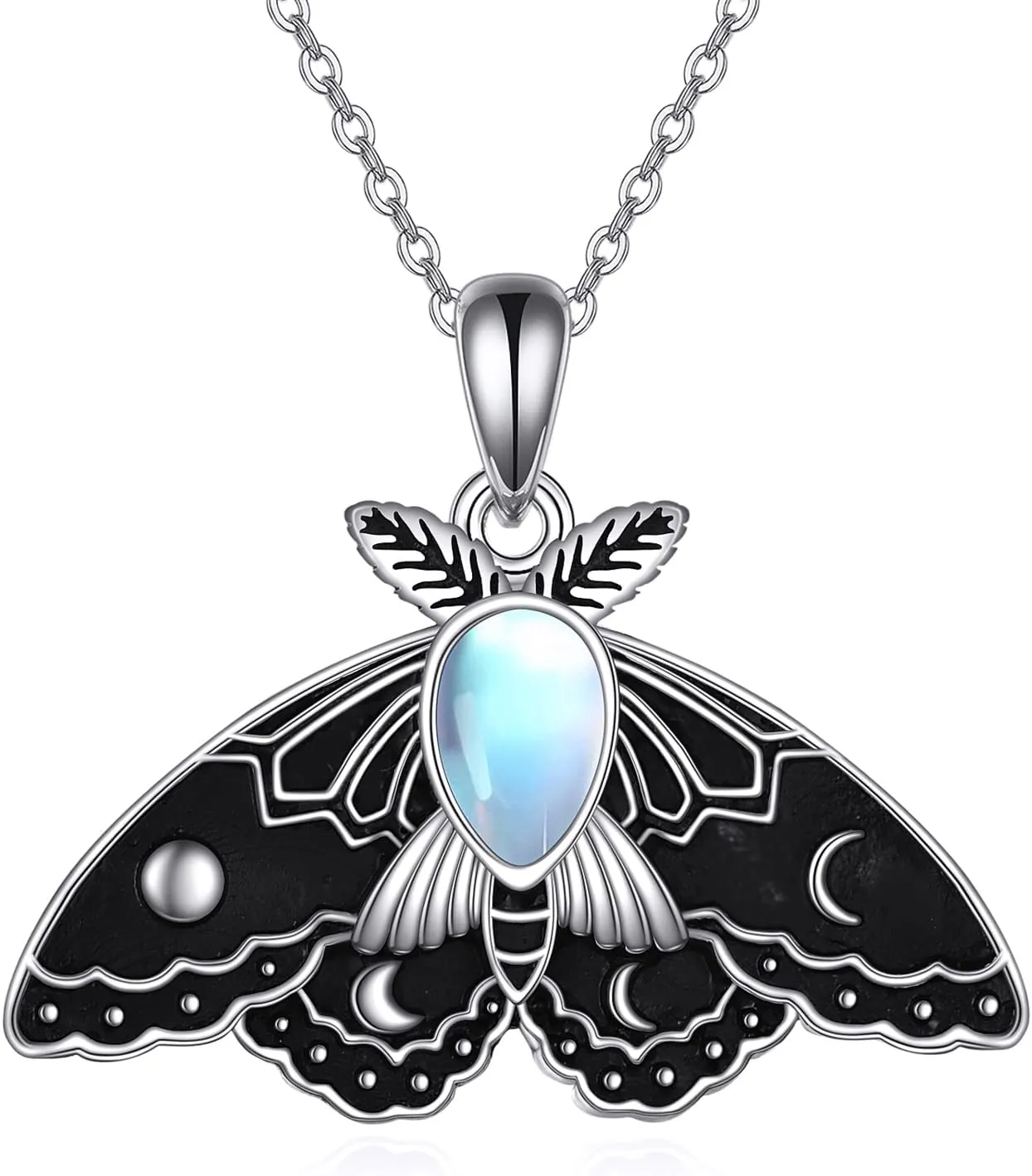 YAFEINI Bee/Panda/Cow/Fox/Owl/Moth/Cat/Dolphin/Otter/Penguin/Phoenix/Unicorn/Axolotl Necklace Sterling Silver Animal Lover Gift for Women Cute Animal Jewelry