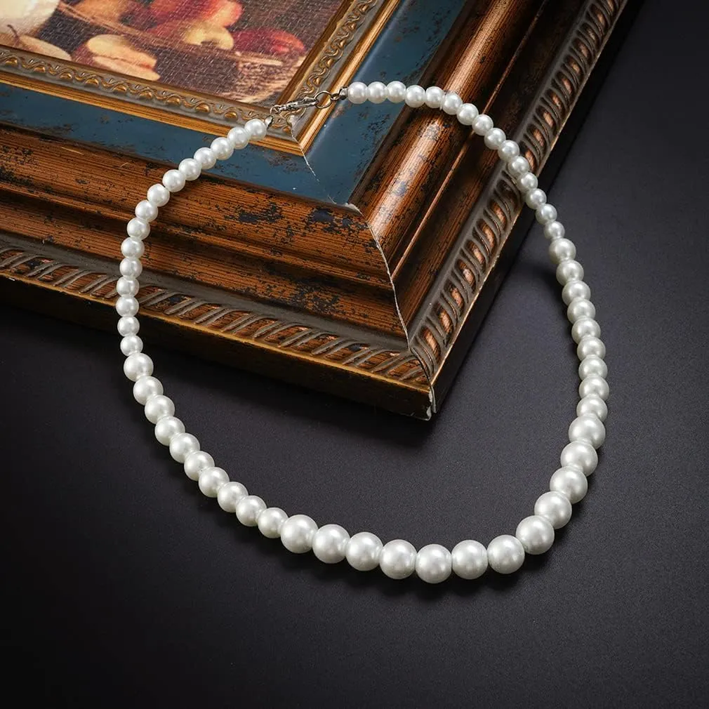 YAZILIND Imitation Pearl Choker Necklace Clavicle Vintage Women Elegant Charm Wedding Dress Embellished